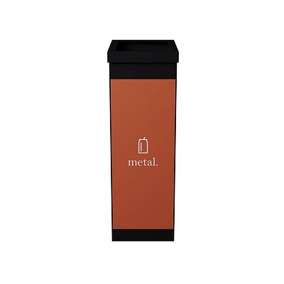 PAPERFLOW Mülleimer 60,0 l schwarz, orange, 1 St. PAPERFLOW Mülleimer 60,0 l schwarz, orange, 1 St.