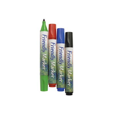 BALLOGRAF® Friendly Fine Permanentmarker-Set farbsortiert 1,5 - 3,0 mm, 4 St. BALLOGRAF® Friendly Fine Permanentmarker-Set farbsortiert 1,5 - 3,0 mm, 4 St.