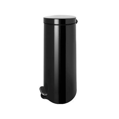 helit Silber Pedalmülleimer - 30L, Stahl, Schwarz/Weiß/Silber helit Silber Pedalmülleimer - 30L, Stahl, Schwarz/Weiß/Silber