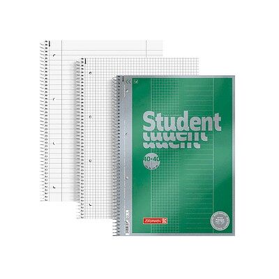 BRUNNEN Collegeblock Premium Student DUO liniert und kariert DIN A4 mit Randlinie (innen und außen), 5 St. BRUNNEN Collegeblock Premium Student DUO liniert und kariert DIN A4 mit Randlinie (innen und außen), 5 St.