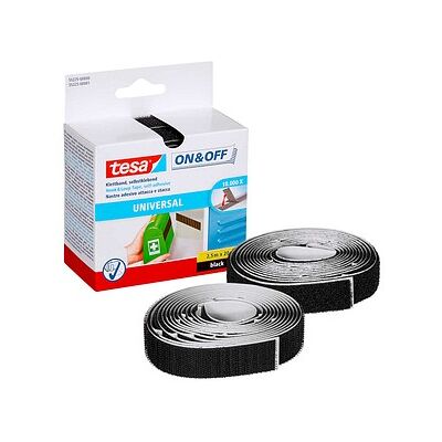 tesa Klettband ON & OFF® schwarz, 1 Rolle tesa Klettband ON & OFF® schwarz, 1 Rolle