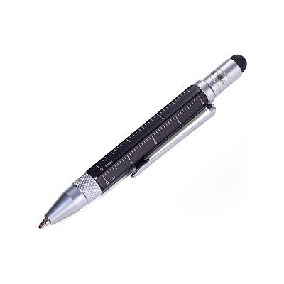 TROIKA® Kugelschreiber LILIPUT TOOL PEN schwarz/silber, Schreibfarbe: schwarz, 1 St. TROIKA® Kugelschreiber LILIPUT TOOL PEN schwarz/silber, Schreibfarbe: schwarz, 1 St.