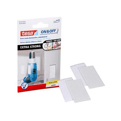 tesa Klettband ON & OFF® EXTRA STRONG weiß, 2 St. tesa Klettband ON & OFF® EXTRA STRONG weiß, 2 St.