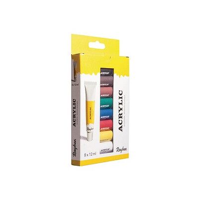 Rayher Künstler-Set mit 8 Farben Acrylfarben farbsortiert 8 x 12,0 ml Rayher Künstler-Set mit 8 Farben Acrylfarben farbsortiert 8 x 12,0 ml