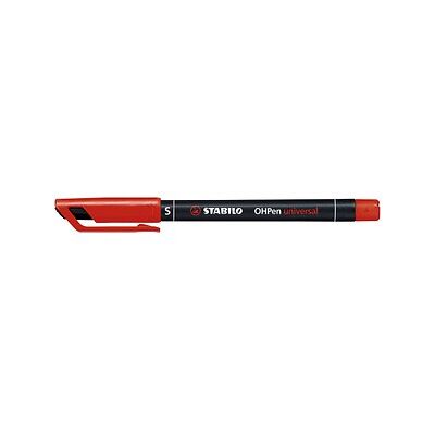 STABILO OHPen universal Folienstifte rot 0,4 mm permanent, 10 St. STABILO OHPen universal Folienstifte rot 0,4 mm permanent, 10 St.