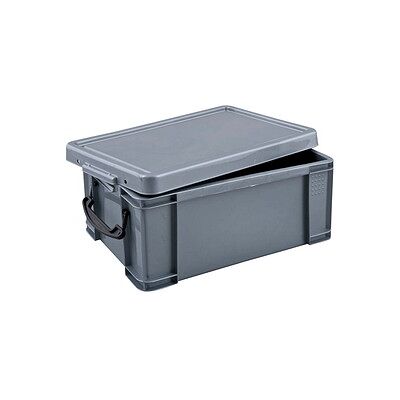 Really Useful Box Aufbewahrungsbox 9,0 l silber - Stapelbehälter Really Useful Box Aufbewahrungsbox 9,0 l silber - Stapelbehälter