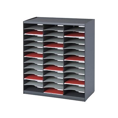 PAPERFLOW Sortierstation anthrazit mit 36 Fächern PAPERFLOW Sortierstation anthrazit mit 36 Fächern