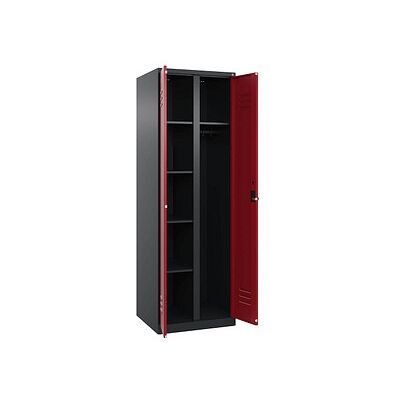 CP Spind Classic Plus rubinrot, schwarzgrau 080600-20 S10047, 1 Schließfach 60,0 x 50,0 x 185,0 cm CP Spind Classic Plus rubinrot, schwarzgrau 080600-20 S10047, 1 Schließfach 60,0 x 50,0 x 185,0 cm