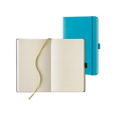 Lediberg Notizbuch ca. DIN A5 kariert, türkisblau Hardcover 240 Seiten, 1 St. Lediberg Notizbuch ca. DIN A5 kariert, türkisblau Hardcover 240 Seiten, 1 St.