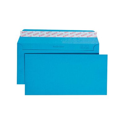ELCO Briefumschläge Color DIN lang ohne Fenster intensivblau haftklebend 25 St. ELCO Briefumschläge Color DIN lang ohne Fenster intensivblau haftklebend 25 St.