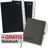 AKTION: 2 PAGNA Pultordner 1-31 schwarz + GRATIS office discount Notizbuch schwarz