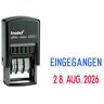 trodat Datumstempel mit Text "Eingegangen" printy-dater 4850/L selbstfärbend blau rot