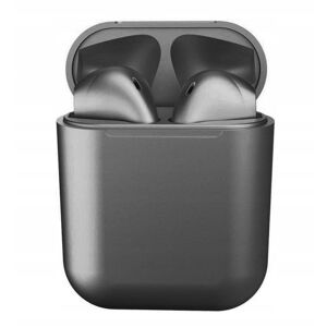 R2Invest TWS inPods 12 Kopfhörer Headset mit Ladebox - Metallic Grau geeignet für Android/IOS