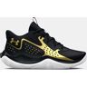 Unisex Under Armour Jet '23 Basketballschuhe Schwarz / Metallisch Gold / Metallisch Gold 42.5