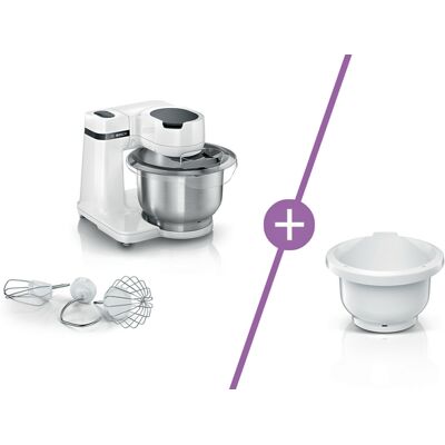 BOSCH Serie 2 Küchenmaschinenset 700 W Weiß, Weiß MUMS2EW001 BOSCH Serie 2 Küchenmaschinenset 700 W Weiß, Weiß MUMS2EW001