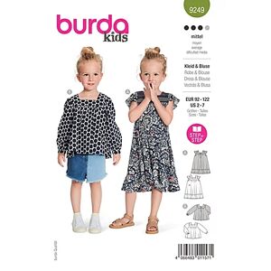burda Schnitt 9249 "Kleid & Bluse für Kinder"