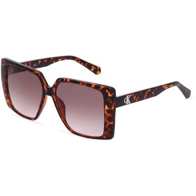 Calvin Klein CKJ22607S Braune Quadratische Acetat Sonnenbrille - Sonnenbrille Calvin Klein CKJ22607S Braune Quadratische Acetat Sonnenbrille - Sonnenbrille