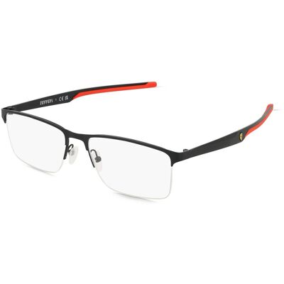 Scuderia Ferrari FZ7003 101 Schwarzes quadratisches Metallgestell - Brille Scuderia Ferrari FZ7003 101 Schwarzes quadratisches Metallgestell - Brille