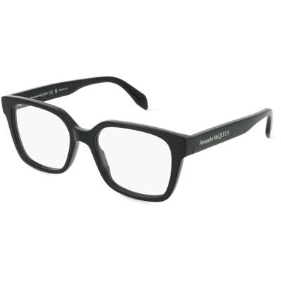 Alexander McQueen AM0358O 001 Unisex Schwarze Brillenrahmen - Brillenrahmen Alexander McQueen AM0358O 001 Unisex Schwarze Brillenrahmen - Brillenrahmen