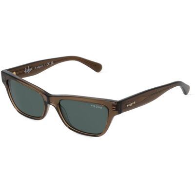 Vogue Grüne Braune Acetat Kissenform Sonnenbrille - Sonnenbrille Vogue Grüne Braune Acetat Kissenform Sonnenbrille - Sonnenbrille