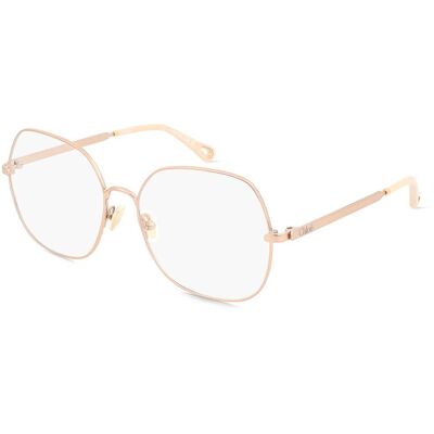 Chloé Gold Metall Quadrat Damenbrille - Brille Chloé Gold Metall Quadrat Damenbrille - Brille