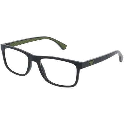 Emporio Armani EA3147 Schwarze rechteckige Brille - Brillen Emporio Armani EA3147 Schwarze rechteckige Brille - Brillen