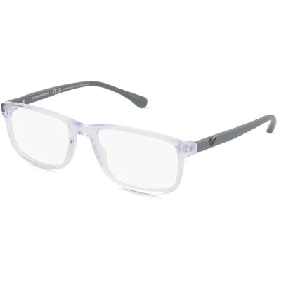 Emporio Armani EA3098 Transparente Rechteckbrille - Brille Emporio Armani EA3098 Transparente Rechteckbrille - Brille