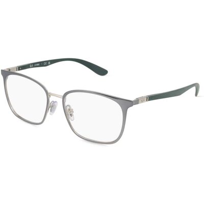 Ray-Ban RX6486 3125 Unisex Graue eckige Brille Ray-Ban RX6486 3125 Unisex Graue eckige Brille