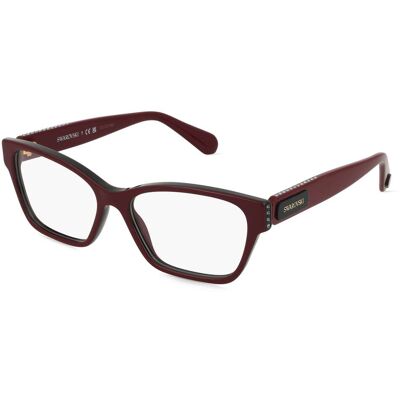 Swarovski SK2013 Rote quadratische Brille - Sehen Swarovski SK2013 Rote quadratische Brille - Sehen