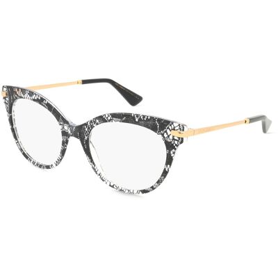 Dolce & Gabbana DG3392 Schwarze Schmetterlingsbrille - Brille Dolce & Gabbana DG3392 Schwarze Schmetterlingsbrille - Brille