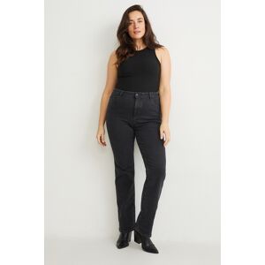 C&A Curvy Jeans-High Waist-Bootcut-LYCRA®, Schwarz, Taille: 36 Female