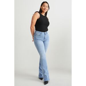 C&A Curvy Jeans-High Waist-Bootcut-LYCRA®, Blau, Taille: 38 Female