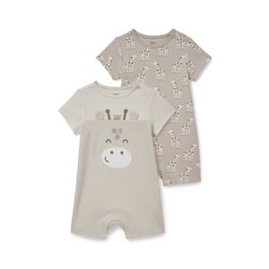 C&A Multipack 2er-Baby-Schlafanzug, Beige, Taille: 62 Unisex