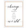 Bildverkstad Change your thought and you'll change your world Poster (21x29.7 cm (A4))