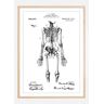 Bildverkstad Patentzeichnung - Anatomisches Skelett I Poster (30x40 cm)