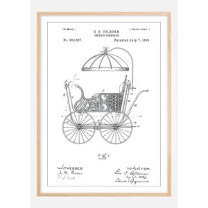 Bildverkstad Patentzeichnung - Kinderwagen I Poster (70x100 cm)