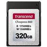 Transcend CFexpress 860 - Flash-Speicherkarte - 320 GB - CFexpress Typ B