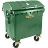 SSI Schäfer Müllcontainer MGB 1100 RD, Kunststoff, Runddeckel, 1100 l, grün