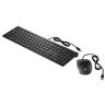 HP Inc. HP Pavilion 400 - Tastatur-und-Maus-Set - USB - Deutsch - Jet Black - für Pavilion 24, 27, 590, 595, TP01