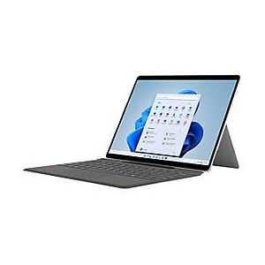 Microsoft Surface Pro Signature Keyboard - Tastatur - mit Touchpad, Beschleunigungsmesser, Surface Slim Pen 2 Ablage- und Ladeschale - QWERTY - Englisch - Platin