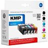 KMP MULTIPACK C100V - 5er-Pack - Schwarz, Gelb, Cyan, Magenta - Tintenpatrone (Alternative zu: Canon CLI-551BK XL, Canon PGI-550PGBK XL, Canon CLI-551M XL, Canon CLI-551Y XL, Canon CLI-551C XL, Canon 6431B001, Canon 6446B001, Canon 6443B001, Canon...