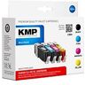 KMP MULTIPACK C90V - 4er-Pack - Schwarz, Gelb, Cyan, Magenta - Tintenpatrone (Alternative zu: Canon CLI-551BK XL, Canon CLI-551M XL, Canon CLI-551Y XL, Canon CLI-551C XL, Canon 6446B001, Canon 6443B001, Canon 6444B001, Canon 6445B001)