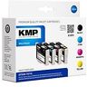 KMP MULTIPACK E107V - 4er-Pack - Schwarz, Gelb, Cyan, Magenta - Tintenpatrone (Alternative zu: Epson T0711, Epson T0712, Epson T0713, Epson T0714, Epson C13T07114011, Epson C13T07124011, Epson C13T07134011, Epson C13T07144011)