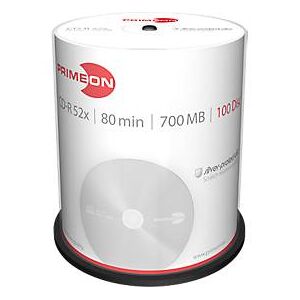 PRIMEON CD-R, bis 52fach, 700 MB/80 min, 100er-Spindel