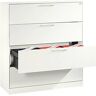 C und P Hängeregistraturschrank ASISTO C 3000, 4 Schubladen, 3-bahnig, B 1200 mm, weiß/weiß