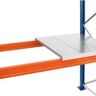 Schulte Lagertechnik Stahlpaneel-Ebene für Palettenregale, Stärke 1,25 mm, B 3300 x T 800 mm, aufgelegt, verzinkt