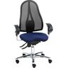 Topstar Bürostuhl SITNESS 15, Permanentkontakt, mit Armlehnen, Netzrücken, Fitness-Orthositz, schwarz/blau