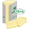 Post It Post-it® Recycling Notes 654-1T, B 76 x H 76 mm, 100 % Recycling-Papier, gelb, 16 Blöcke á 100 Blatt