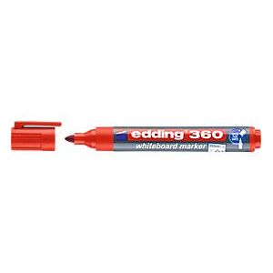 edding Whiteboard Marker 360, Rundspitze, 1 Stück, rot