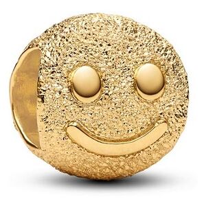 Pandora Charm - Strukturiertes Glückliches Gesicht Mini-Charm - 764526C00 Pandora Charm - Strukturiertes Glückliches Gesicht Mini-Charm - 764526C00